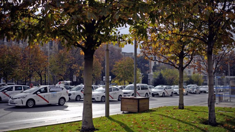 Archivo - Imagen de recursos de protestas de taxistas en Madrid | Óscar Cañas - Europa Press - Archivo ep archivo imagen de recursos de protestas de taxistas en madrid