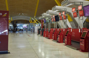 ep archivo   stands de facturacion vacios en la terminal t4 del aeropuerto adolfo suarez