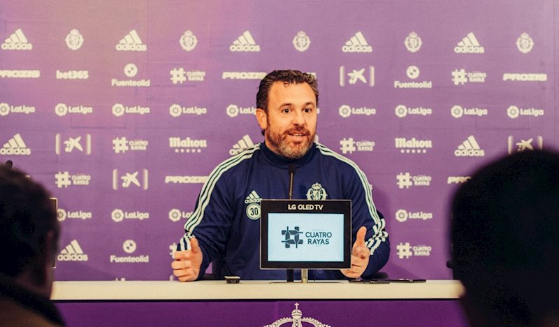 ep el entrenador del real valladolid cf sergio gonzalez en rueda de prensa