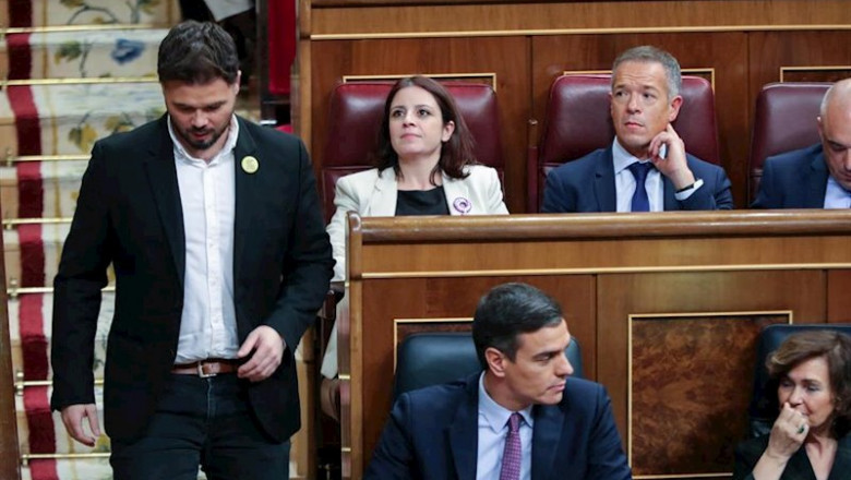 El portavoz adjunto de ERC en el Congreso de los Diputados, Gabriel Rufián, en el Pleno del Congreso | Jesús Hellín - Europa Press ep el portavoz adjunto de erc en el congreso de los diputados gabriel rufian en el pleno del