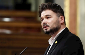 ep el portavoz de erc gabriel rufian en la tribuna del congres de los diputados