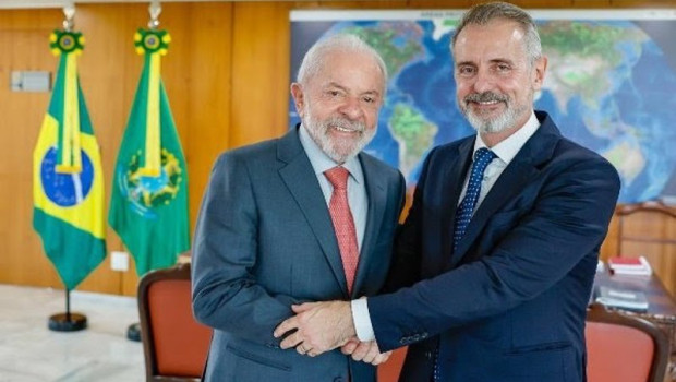 ep el presidente de telefonica marc murtra y el presidente de brasil luiz inacio lula da silva