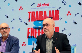 ep el responsable de salud laboral de ccoo mariano sanz izda y el secretario general de ccoo unai