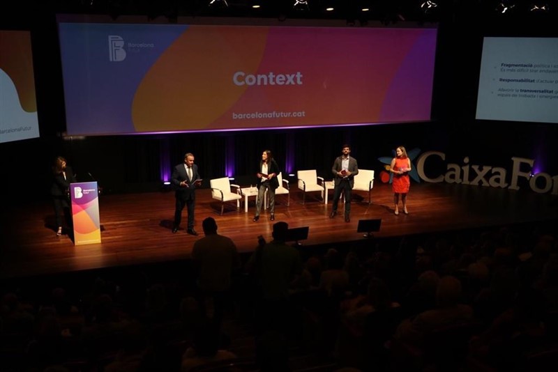 ep gabriel jene anna boza gerard esteva i aintzane arbide en la presentacio de barcelona futur