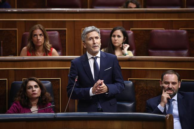 Grande-Marlaska interviene en la sesión de control al Gobierno en el Congreso | EDUARDO PARRA/EUROPA PRESS ep grande-marlaska intervienela sesioncontrolgobiernocongreso