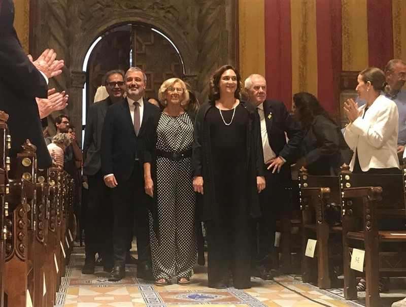 ep jaume collboni manuela carmena ada colau y ernest maragall