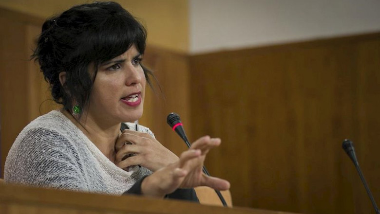 La coordinadora general de Podemos Andalucía y presidenta del grupo parlamentario Adelante Andalucía, Teresa Rodríguez, en una rueda de prensa. Foto de archivo | María José López - Europa Press ep la coordinadora general de podemos andalucia y presidenta del grupo parlamentario adelante
