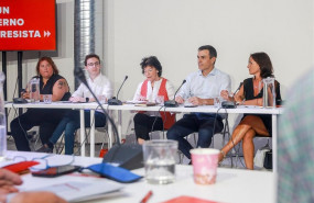 ep la ministra de educacion y formacion profesional en funciones isabel celaa y el presidente del