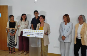 ep la ministra de vivienda y agenda urbana isabel rodriguez visitan en lekunberri 34 viviendas que