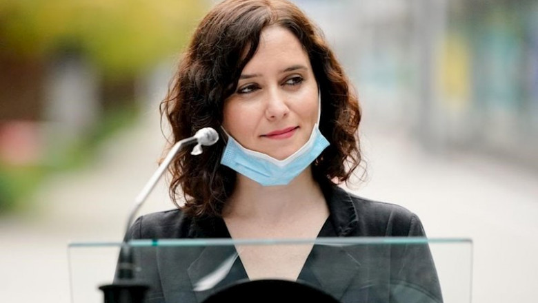 ep la presidenta de la comunidad de madrid isabel diaz ayuso acude al hospital de ifema