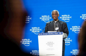 ep peter turkson ante el world economic forum el pasado mes de enero