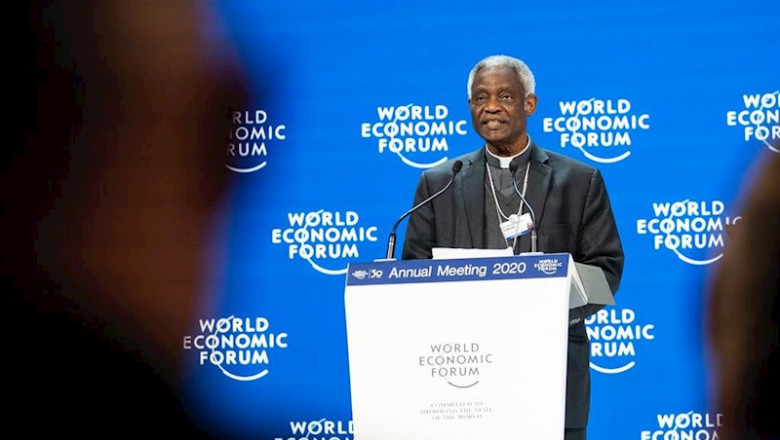 Peter Turkson ante el World Economic Forum el pasado mes de enero | Sikarin Fon Thanachaiary/World E / DPA - Archivo ep peter turkson ante el world economic forum el pasado mes de enero