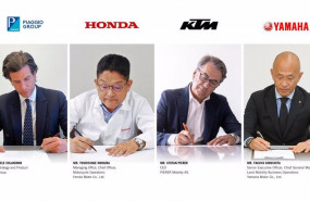 ep piaggio group honda motor ktm y yamaha motor firman un acuerdo para la creacion de un consorcio