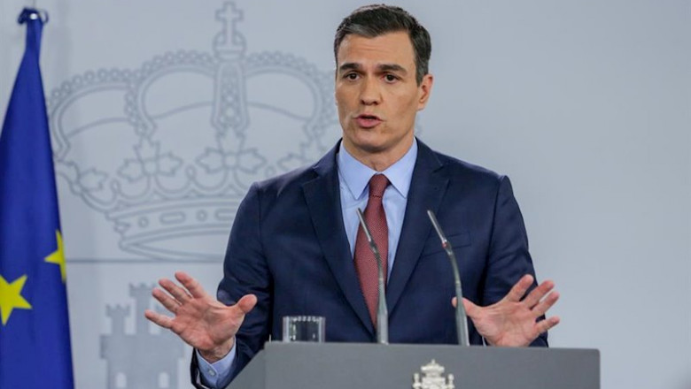 Sánchez augura "semanas difíciles" y anuncia ayudas a trabajadores y pymes | Ricardo Rubio - Europa Press ep sanchez augura semanas dificiles y anuncia ayudas a trabajadores y pymes