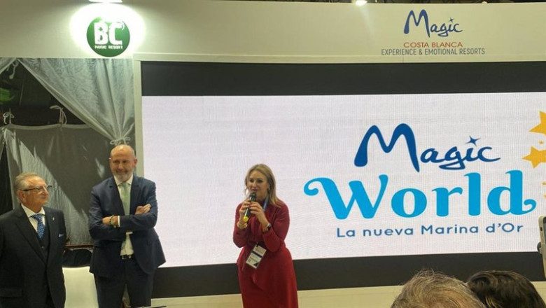 ep tomas fuertes javier garcia y nuria montes durante la presentacion en fitur ep tomas fuertes javier garcia y nuria montes durante la presentacion en fitur