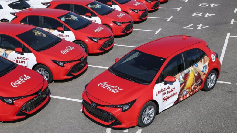ep vehiculos hibridos de toyota entregados a coca cola