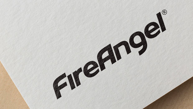 dl fireangel grupo de tecnología de seguridad objetivo ángel de fuego alarmas de humo detectores de humo monóxido de carbono productos de seguridad logo