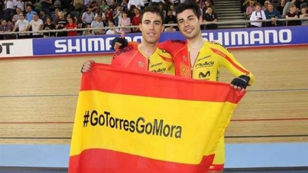ep albert torressebastian mora campeoneseuropaciclismopista