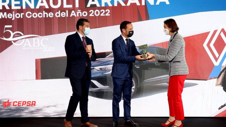 ep archivo   entrega del premio coche del ano de abc a reanault arkana