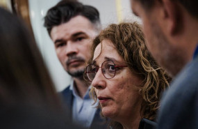 ep archivo la diputada de erc ines granollers atiende a los medios ep archivo la diputada de erc ines granollers atiende a los medios