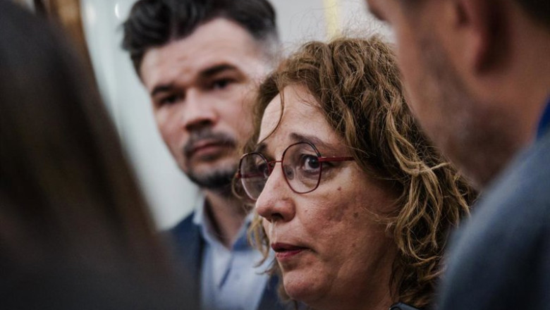 Archivo - La diputada de ERC Inés Granollers atiende a los medios. | Carlos Luján - Europa Press - Archivo ep archivo la diputada de erc ines granollers atiende a los medios