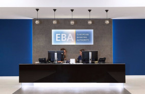 ep archivo - oficina de la autoridad bancaria europea eba sede de la eba logo