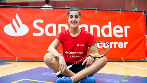 ep carolina marin en un entrenamiento