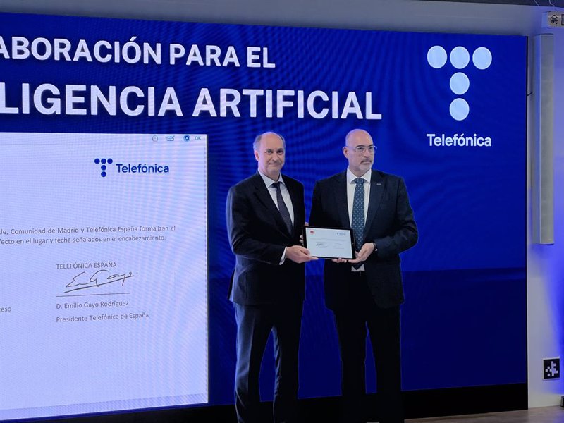 Telefónica y la Comunidad de Madrid se alían para impulsar la IA en la administración