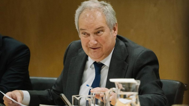 El ministro de Industria y Turismo, Jordi Hereu, ha presidido hoy la reunión del Consejo Estatal de la Pyme. | DAVID LOPEZ VILLALTA ep el ministro de industria y turismo jordi hereu ha presidido hoy la reunion del consejo estatal de