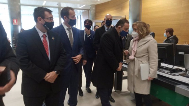 ep el ministro de transportes movilidad y agenda urbana jose luis abalos durante su visita al centro
