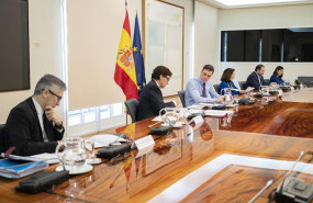ep el ministro del interior fernando grande-marlaska en primer termino en la reunion con los