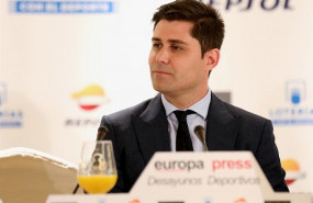 ep el presidente de la asociacion de futbolistas espanoles david aganzo interviene en un desayuno
