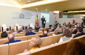ep el rey felipe vi durante su intervencion en el 30 aniversario del consejo economico y social de