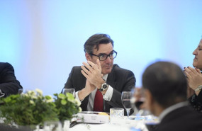 ep el secretario general del tesoro y financiacion internacional carlos san basilio en un almuerzo