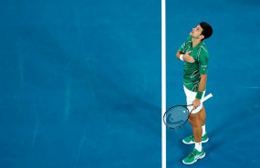ep el tenista serbio novak djokovic tras ganar al austriaco dominic thiem en el abierto de australia