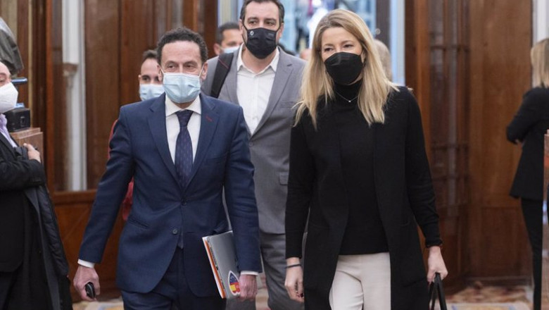 El vicesecretario general y portavoz de Ciudadanos, Edmundo Bal, y la diputada de Cs María Muñoz, a su llegada a una sesión plenaria en el Congreso | Alberto Ortega - Europa Press ep el vicesecretario general y portavoz de ciudadanos edmundo bal y la diputada de cs maria munoz a