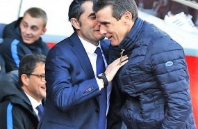 ep entrenadorceltavigo juan carlos unzue saludaernesto valverde