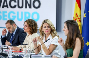 ep i d el ministro de transportes jose luis abalos la ministra y portavoz maria jesus montero la