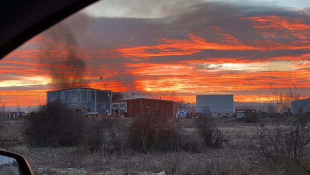 ep imagen del fuego que ha afectado a cascajares