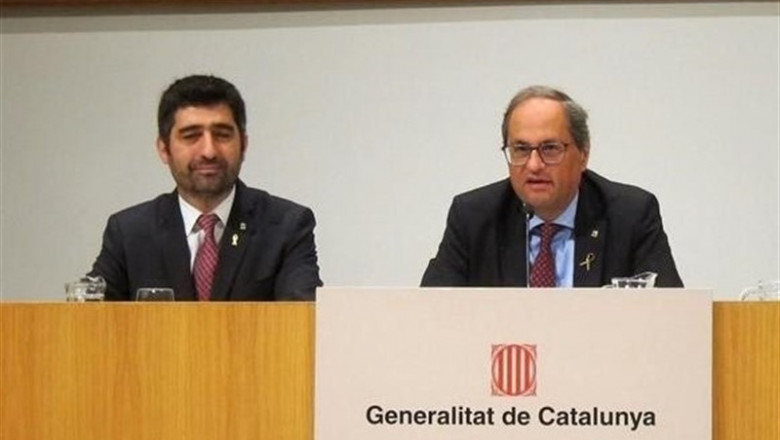 Joan Puigneró y Quim Torra | EUROPA PRESS - Archivo ep joan puignero y quim torra