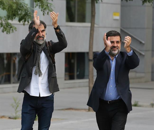 ep jordi sanchezjordi cuixart acudendeclararla audiencia nacional