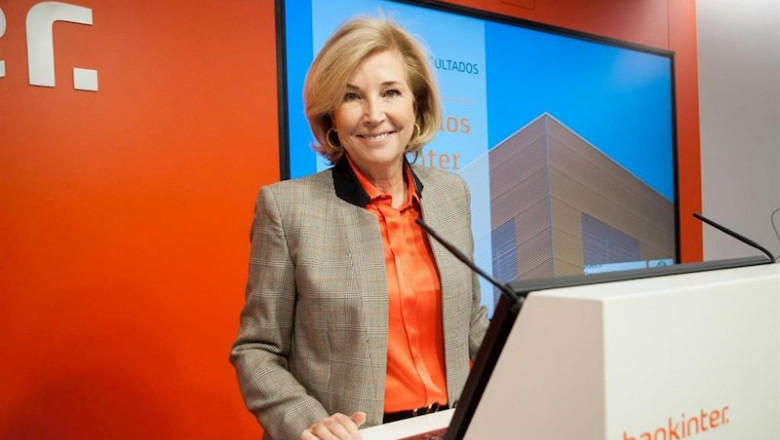 ep la consellera delegada de bankinter maria dolores dancausa en la presentacio de resultats del ep la consellera delegada de bankinter maria dolores dancausa en la presentacio de resultats del