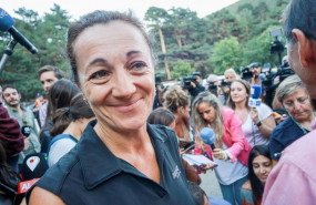 ep la hermana de la esquiadora blanca fernandez ochoa dolores fernandez ochoa en el dispositivo de