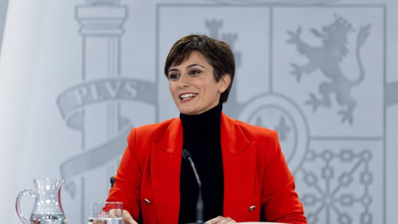 ep la ministra de politica territorial y portavoz del gobierno isabel rodriguez durante una rueda de ep la ministra de politica territorial y portavoz del gobierno isabel rodriguez durante una rueda de