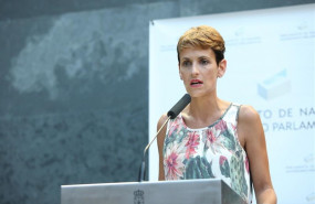 ep la secretaria generalpsncandidatapartidola presidencianavarra maria chivite intervieneser investida presidentagobiernonavarraparlamento foral