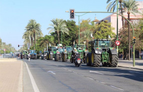 ep tractores por la avenida de la palmera