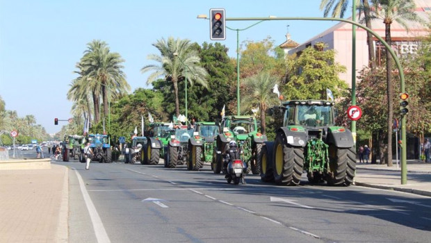 ep tractores por la avenida de la palmera
