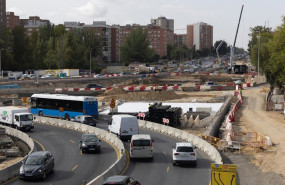ep vista de las obras del soterramiento de la carretera a 5 a 13 de octubre de 2025 en madrid espana