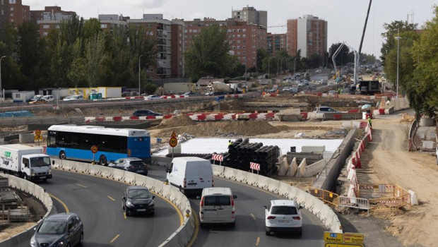 ep vista de las obras del soterramiento de la carretera a 5 a 13 de octubre de 2025 en madrid espana