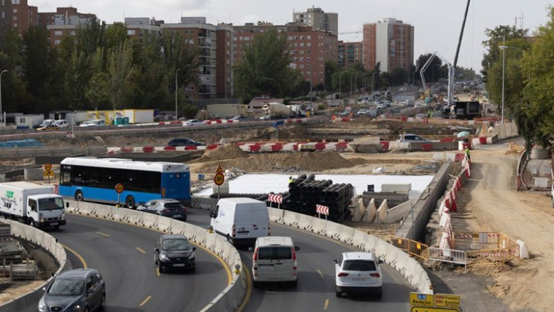ep vista de las obras del soterramiento de la carretera a 5 a 13 de octubre de 2025 en madrid espana
